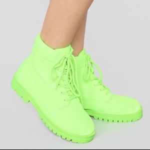BNIB Neon Boots